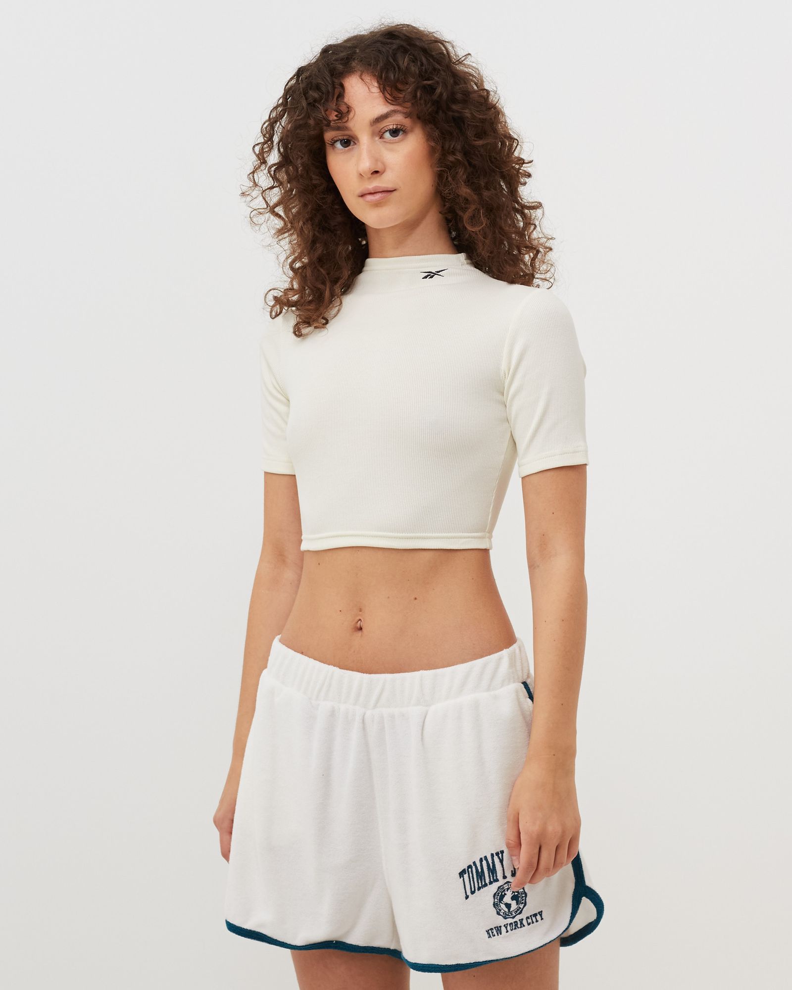 Short Sleeve Rib Tight Shirt