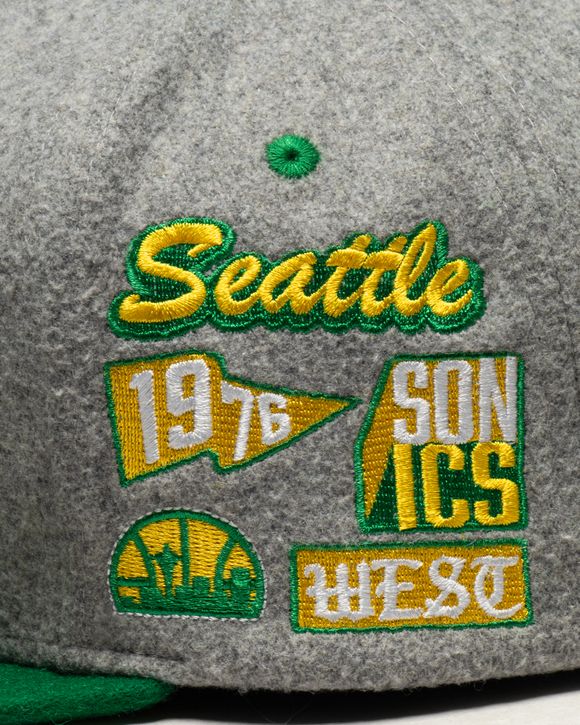SEATTLE SUPERSONICS - MELTON PATCH SNAPBACK
