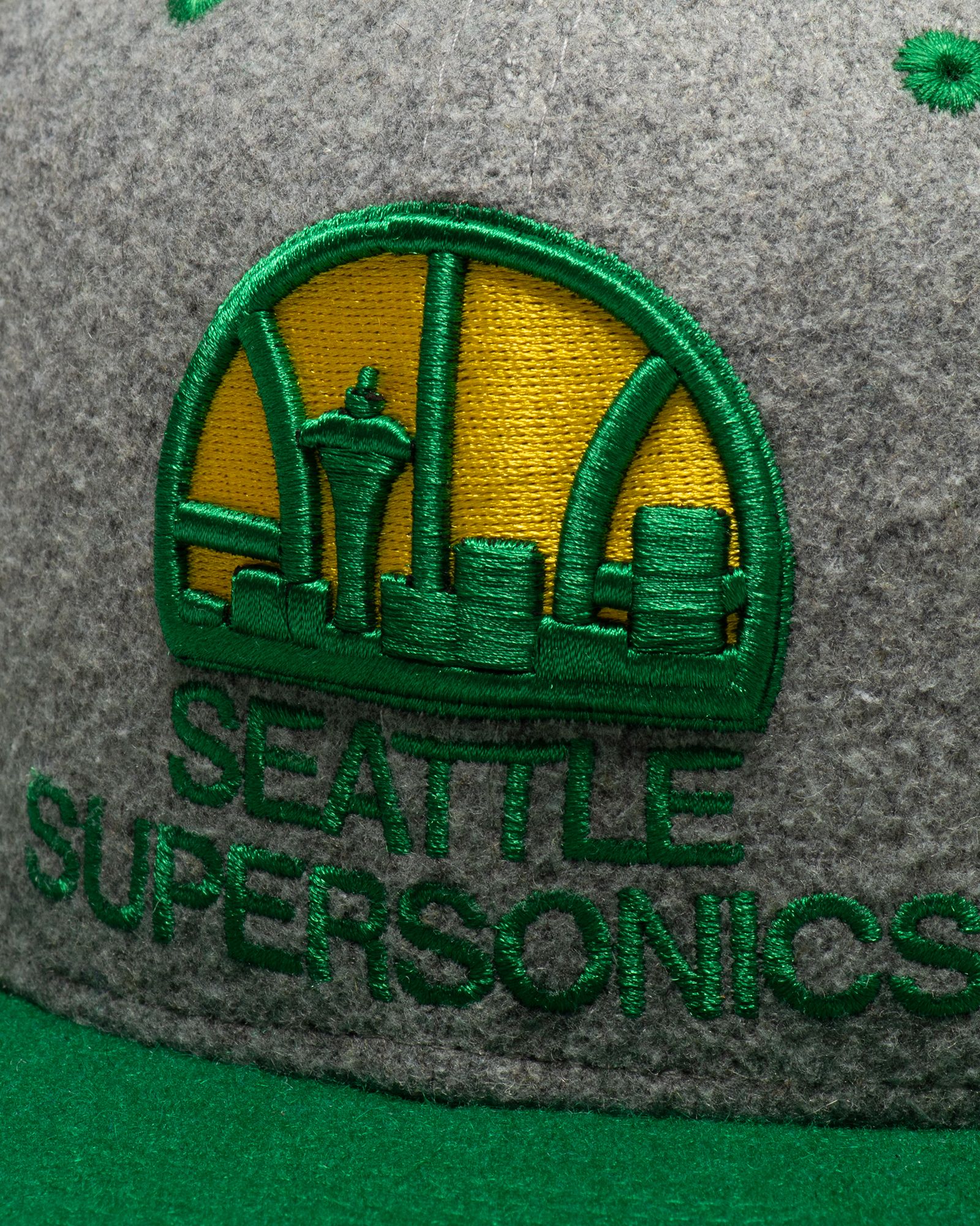 SEATTLE SUPERSONICS - MELTON PATCH SNAPBACK