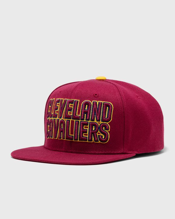 Mitchell & Ness Cleveland Cavaliers NBA Draft Snapback Hat Cap - White/Black