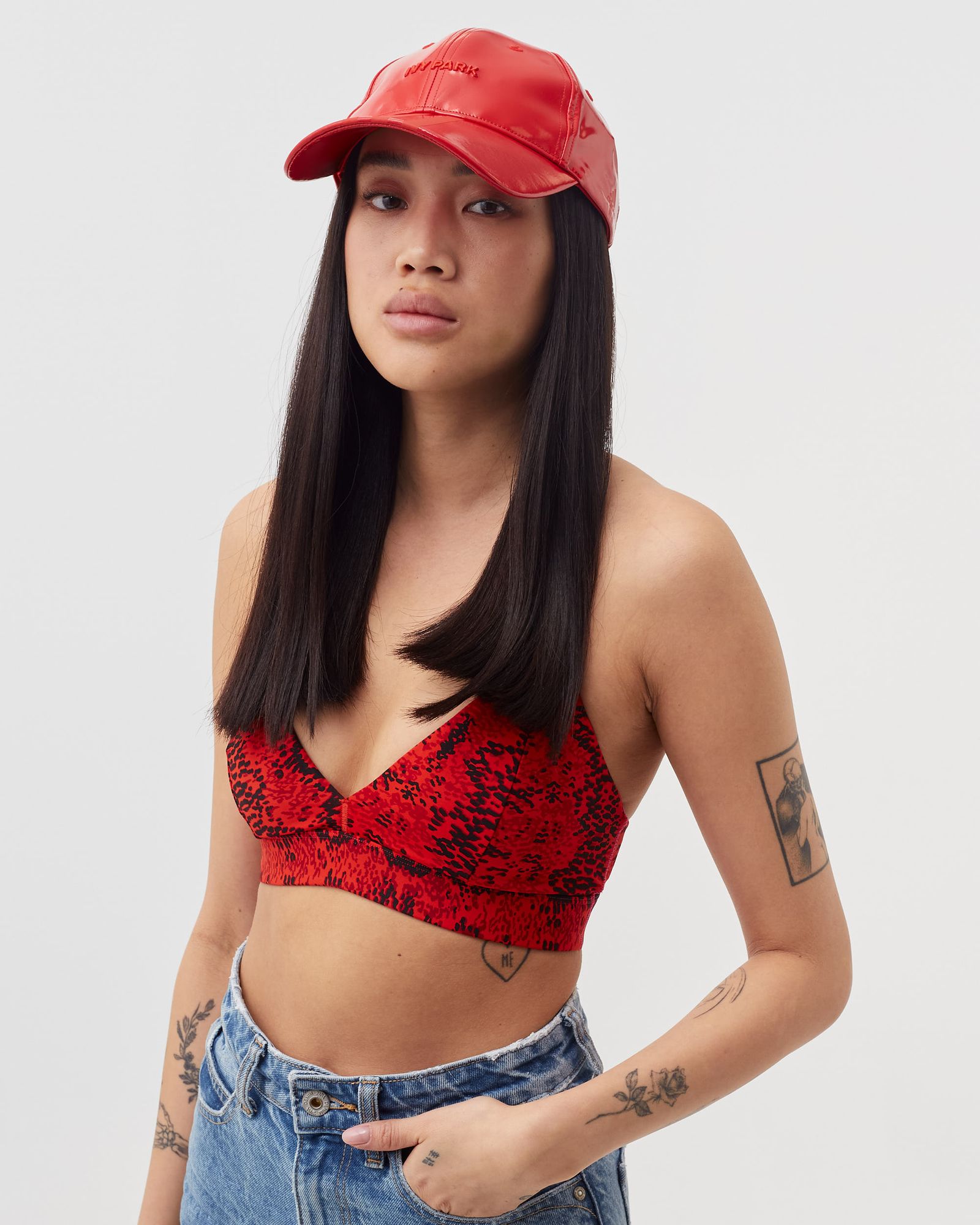 ADIDAS X IVY PARK LATEX BASEBALL CAP