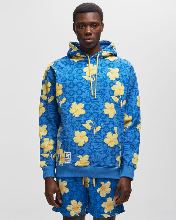 Yellow cheap blue hoodie