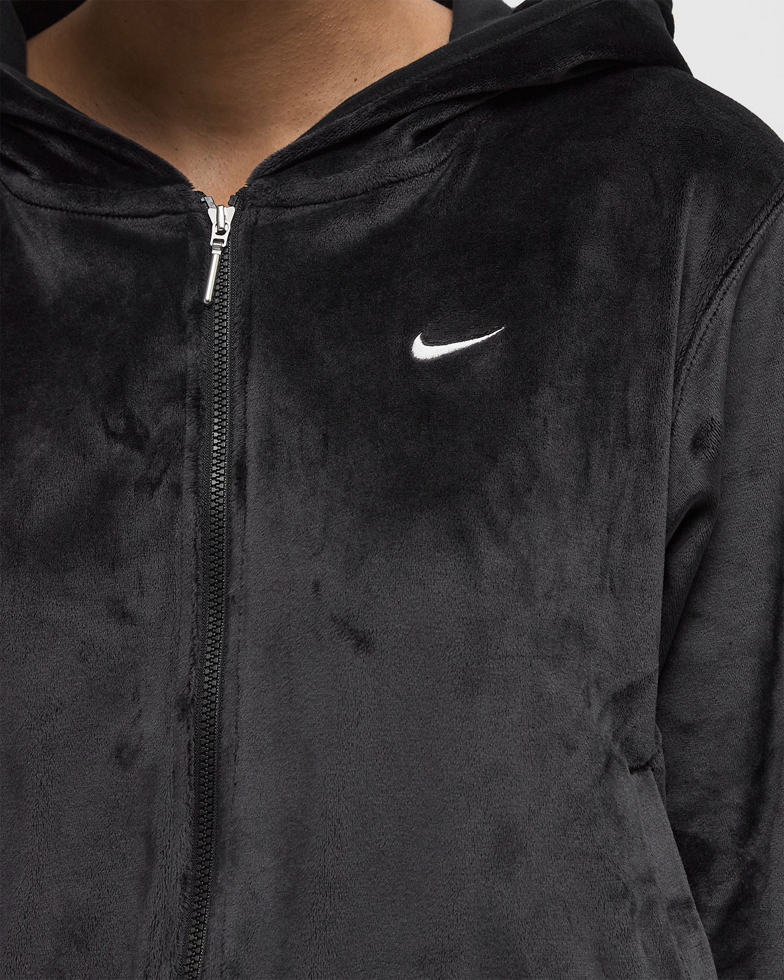 WMNS Sportswear Chill Knit Loose Velour Full-Zip Hoodie