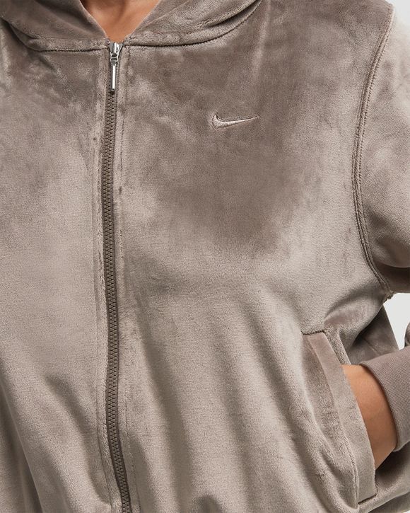 WMNS Sportswear Chill Knit Loose Velour Full-Zip Hoodie