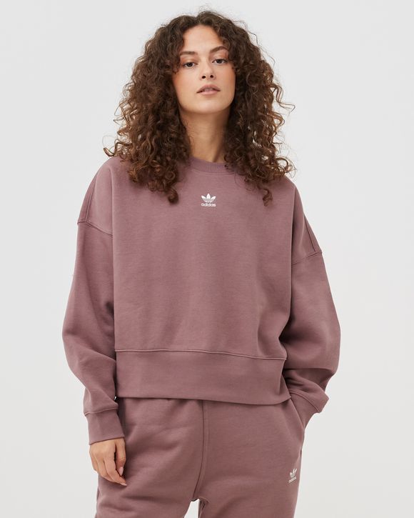 Adidas lurex tape crew sweatshirt new arrivals