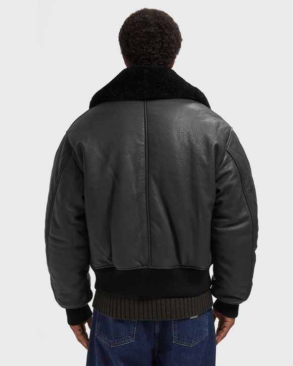 LEATHER ZIPPED JACKET