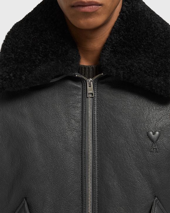 LEATHER ZIPPED JACKET