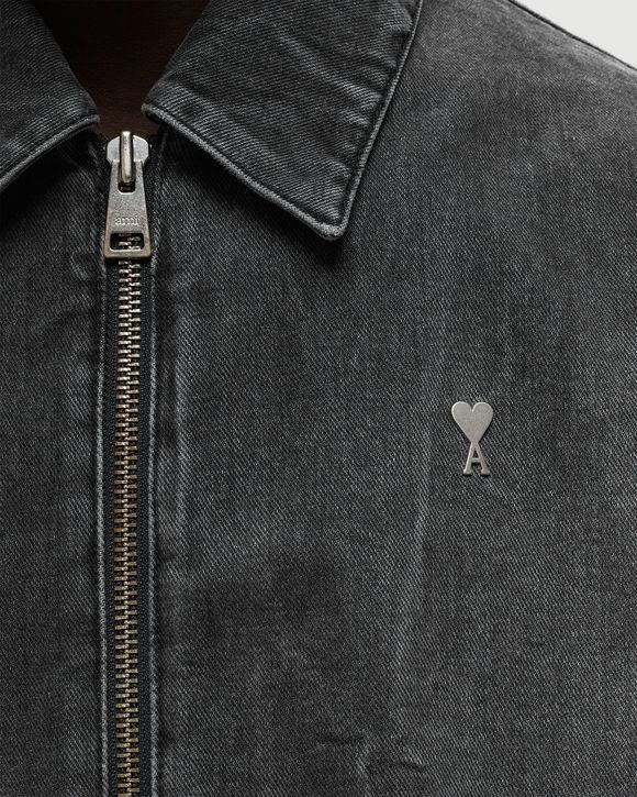 AMI Paris Ami de Coeur Zipped Jacket Taupe | Cultizm