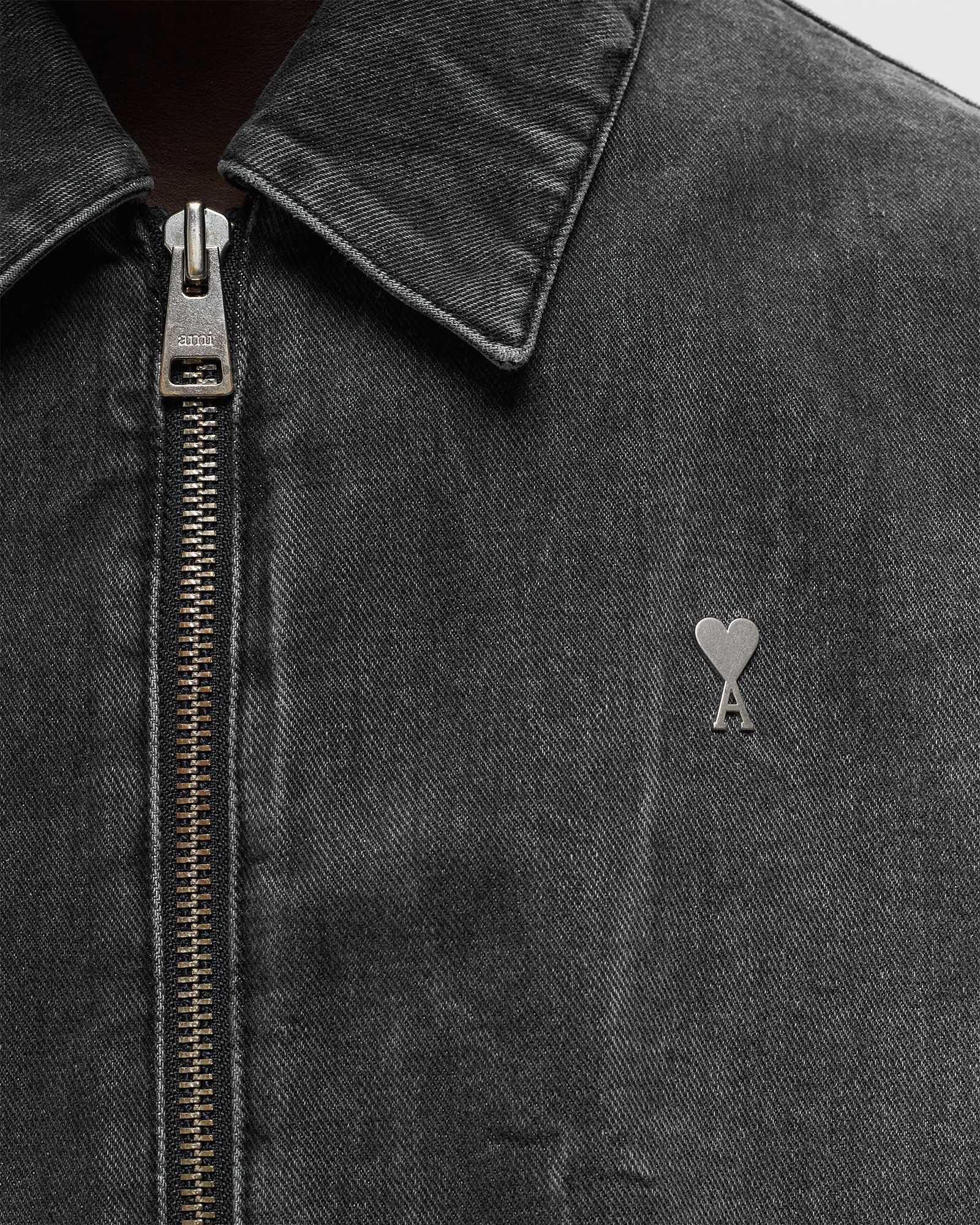 AMI Paris AMI DE COEUR ZIPPED JACKET Black | BSTN Store