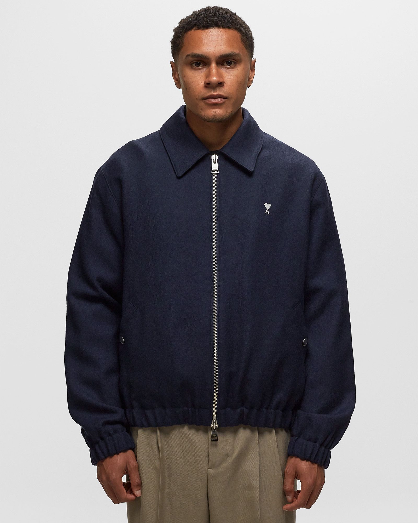 AMI Paris ジャケット AMI Paris AMI DE COEUR ZIPPED JACKET Blue | BSTN Store