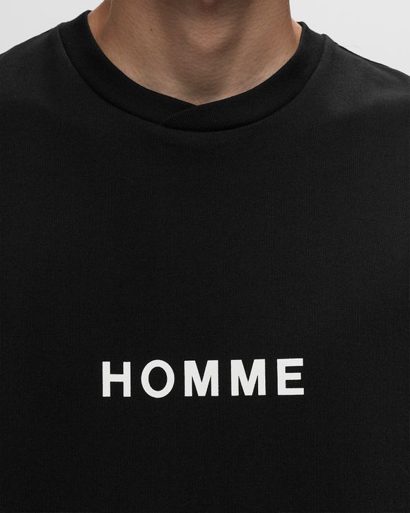 Comme des Gar ons Homme Logo T Shirt Black BLACK X WHITE