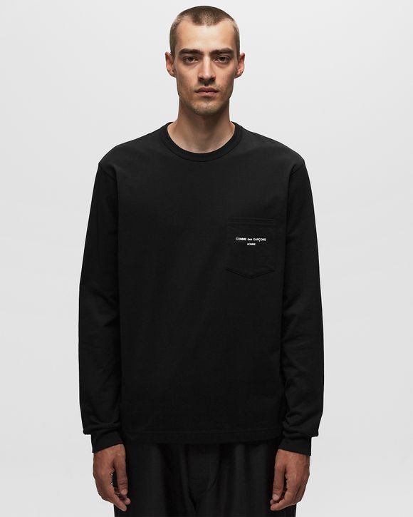 Comme des Garçons Homme Logo LS T-Shirt Black | BSTN Store