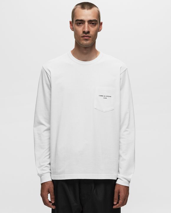 Comme des Garcons Homme Logo LS T Shirt White BSTN Store