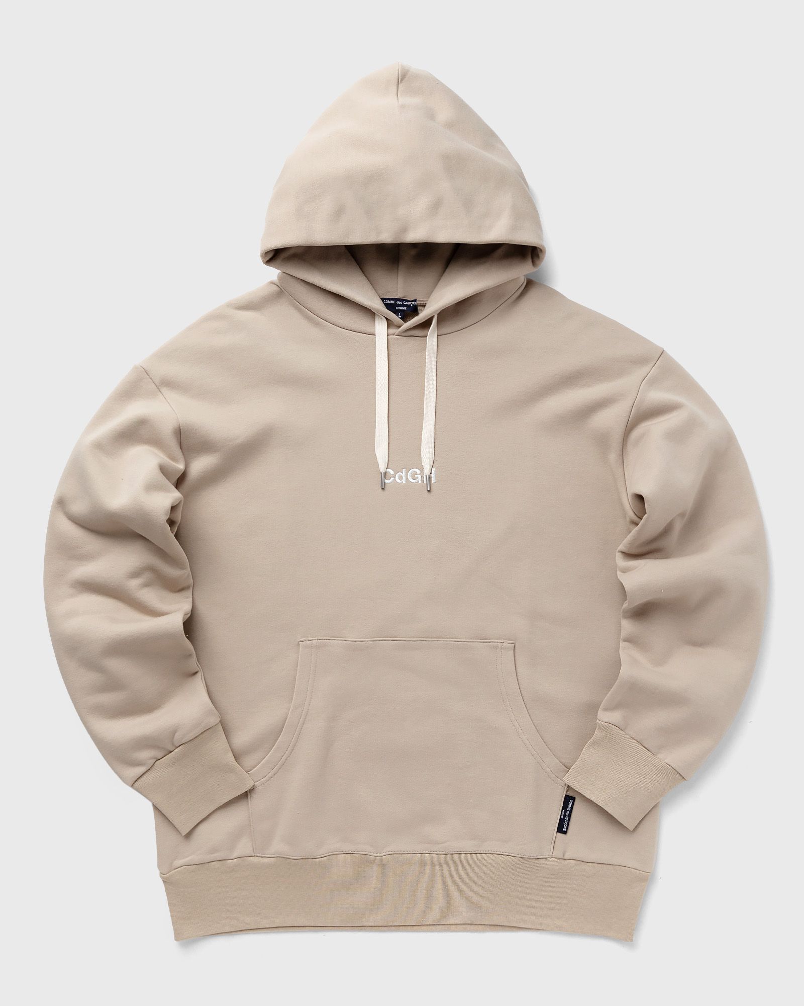 Comme des Garçons Homme - logo hoodie men hoodies beige in größe:xl