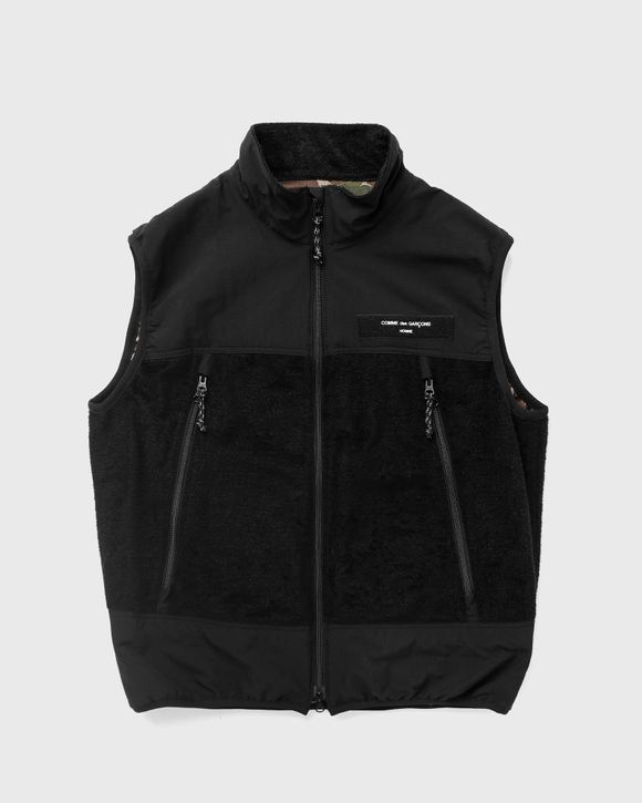 Comme des Garçons Homme Fleece Vest Black - BLACK X BLACK