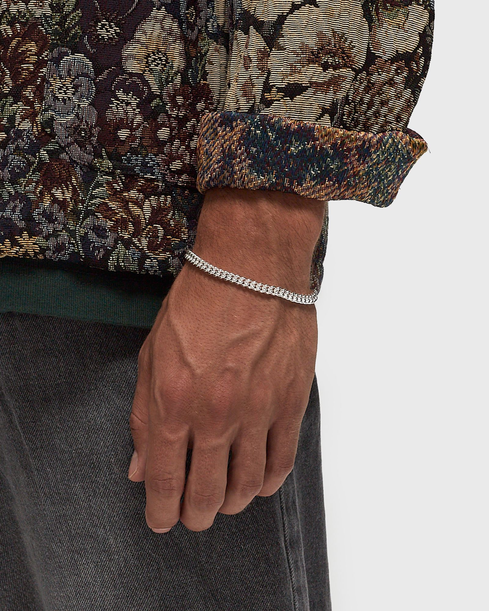 Round Curb Bracelet L