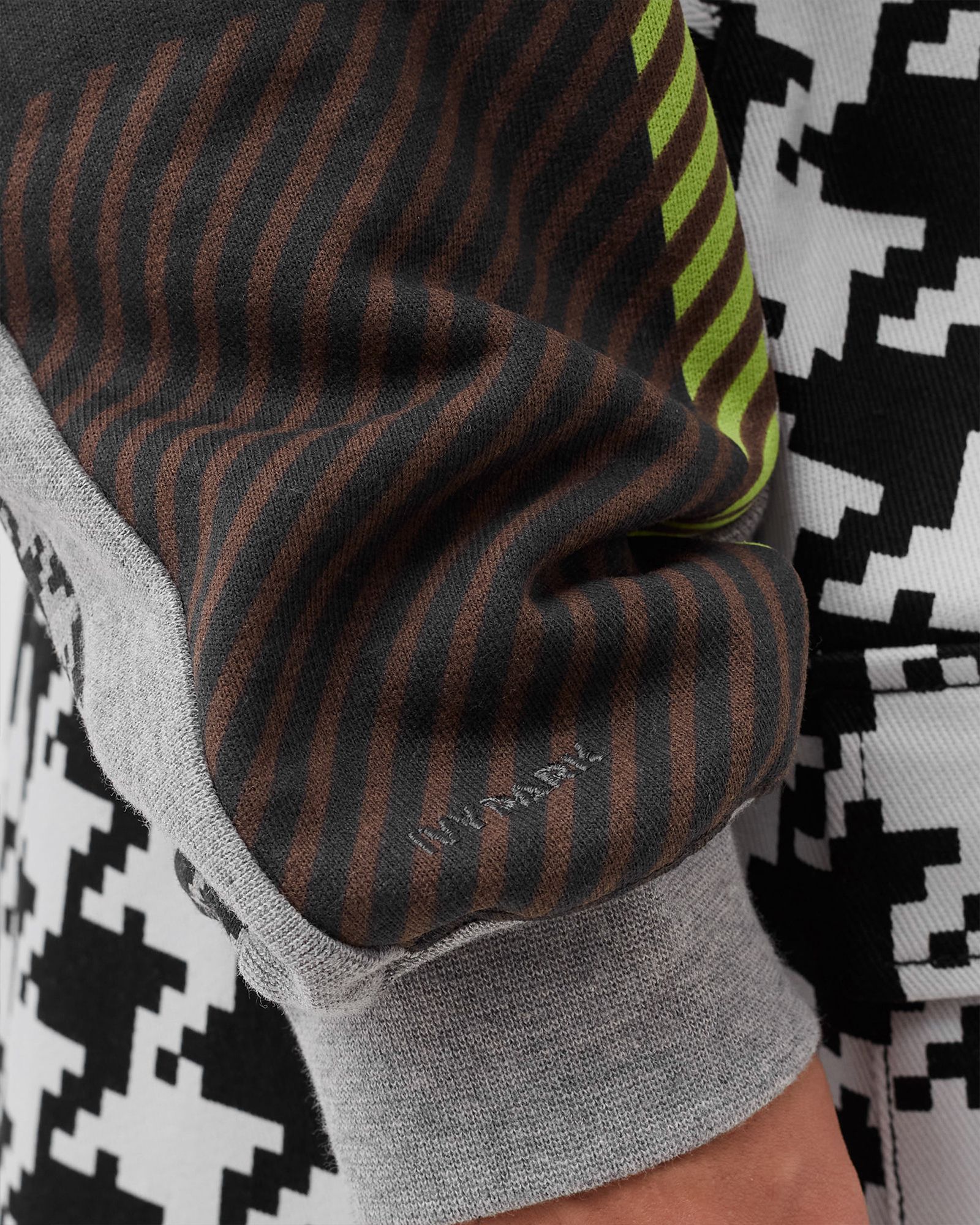 ADIDAS X IVY PARK ALLOVER PRINT CROPPED HOODIE