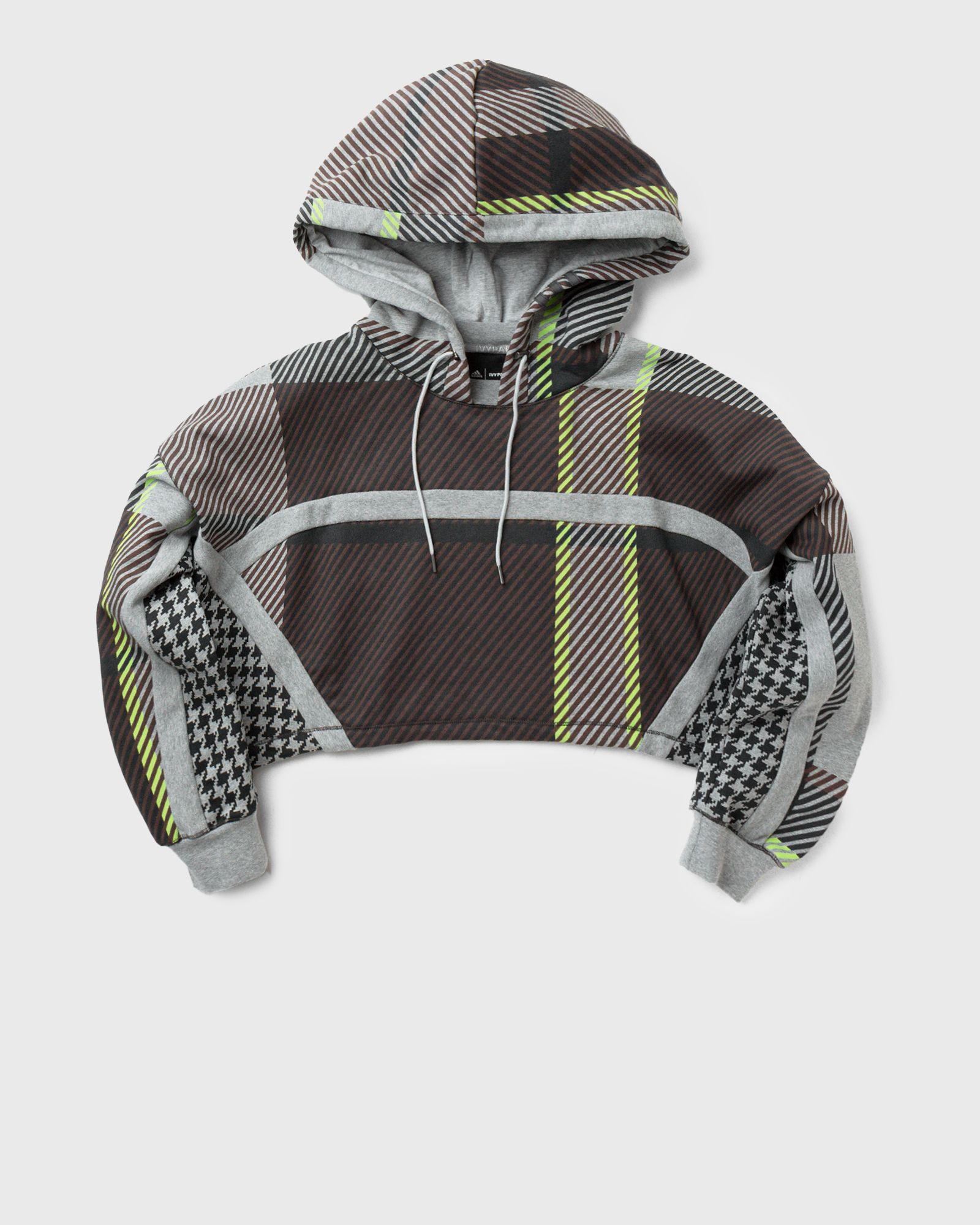 ADIDAS X IVY PARK ALLOVER PRINT CROPPED HOODIE