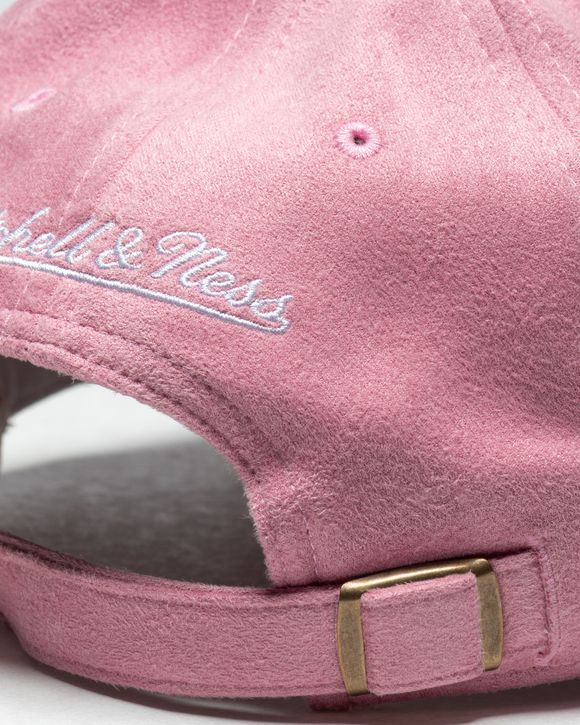 Mitchell & Ness Suede Dad Cap (los angeles lakers pink)