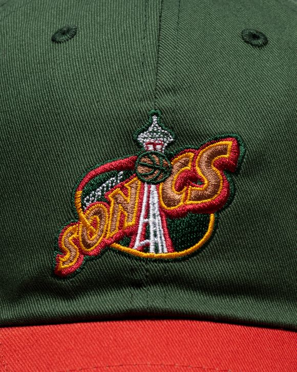NBA TEAM 2TONE 2.0 DAD STRAPBACK CAP HWC SEATTLE SUPERSONICS
