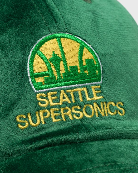 SEATTLE SUPERSONICS VELOUR STRAPBACK HWC