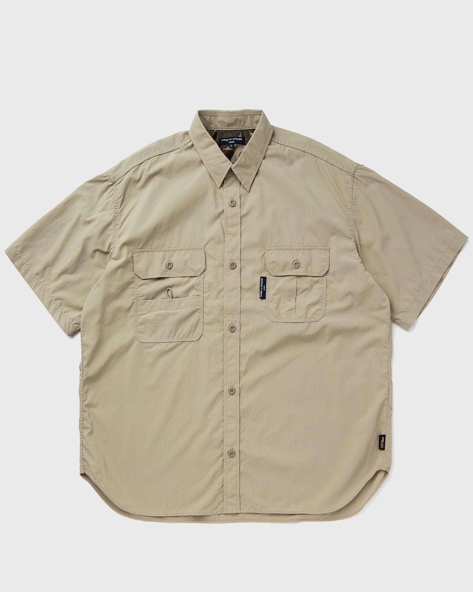 Comme des Garçons Homme - men's shirt men shortsleeves beige in größe:l