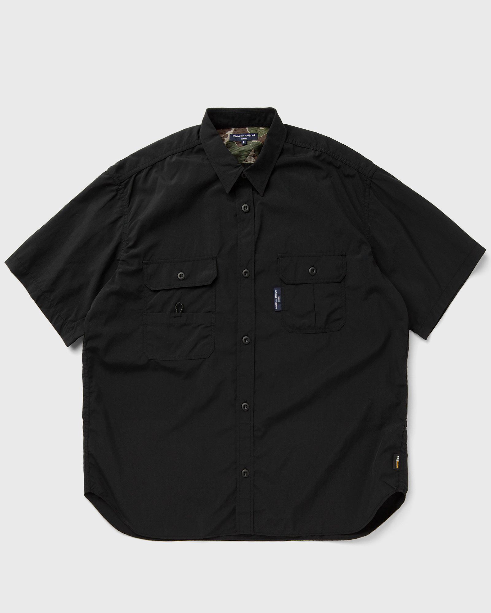 Comme des Garçons Homme - men's shirt men shortsleeves black in größe:l