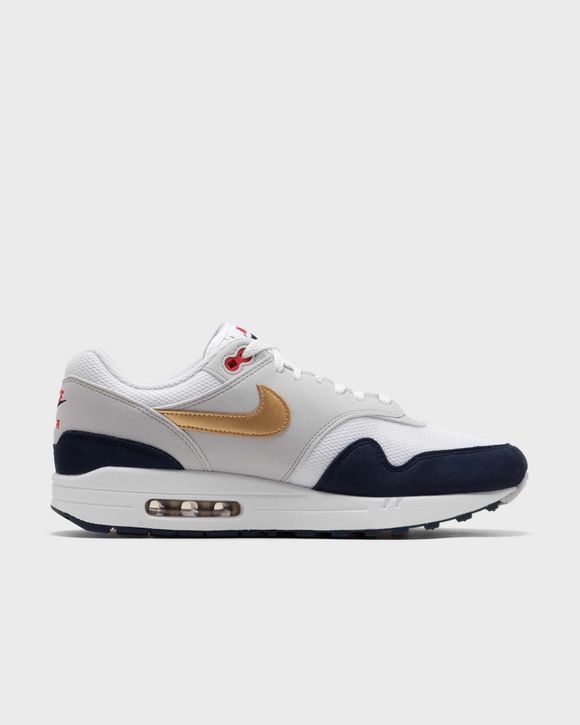 Nike air max 1 essential blanc bordeaux best sale