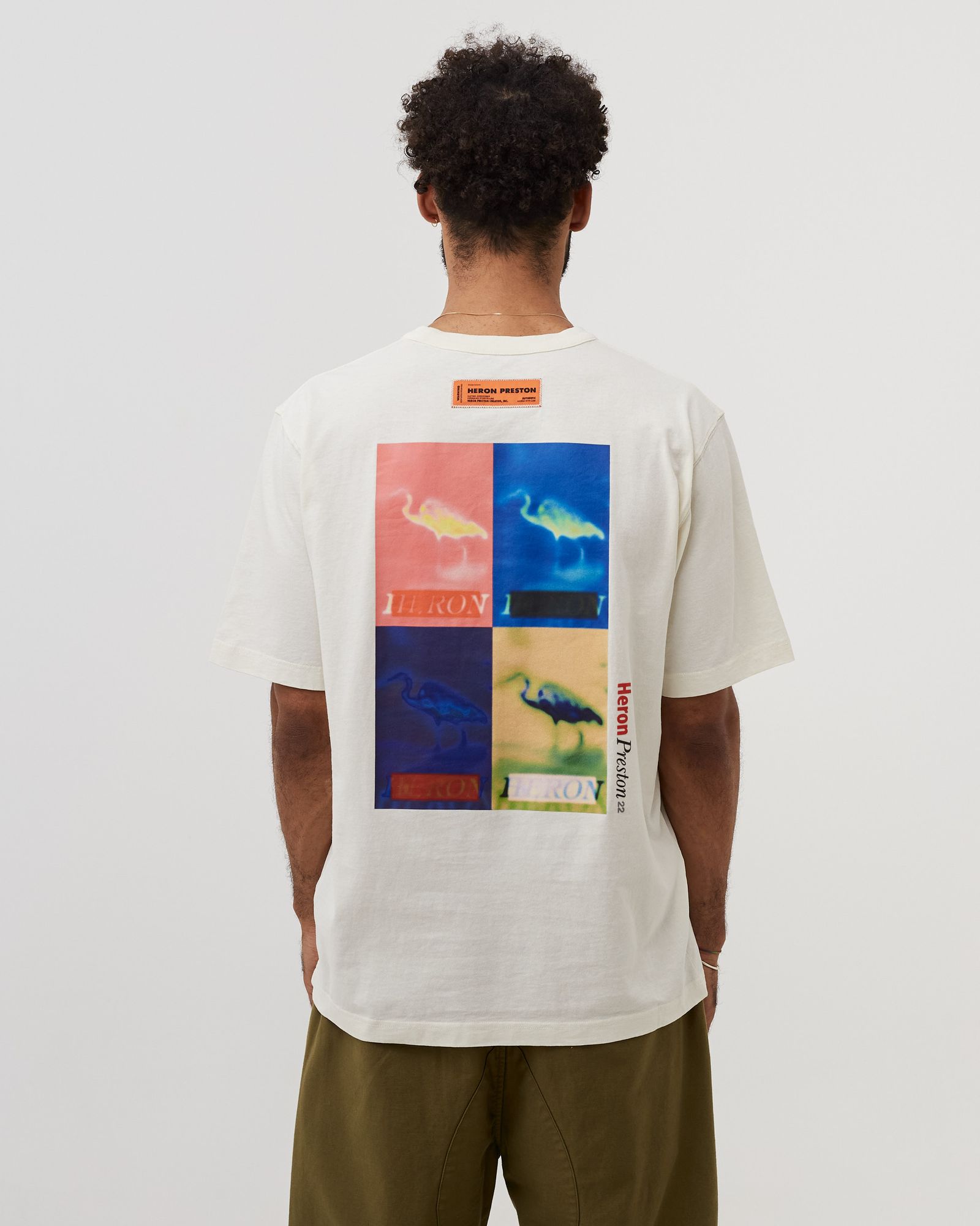 MULTI HERON CENSORED SHORTSLEEVE TEE