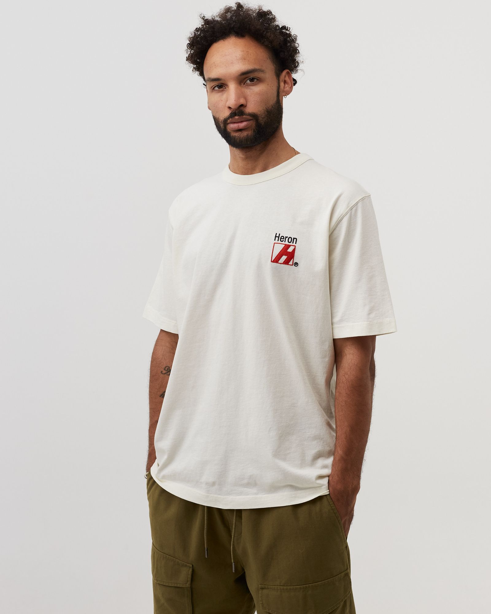 MULTI HERON CENSORED SHORTSLEEVE TEE