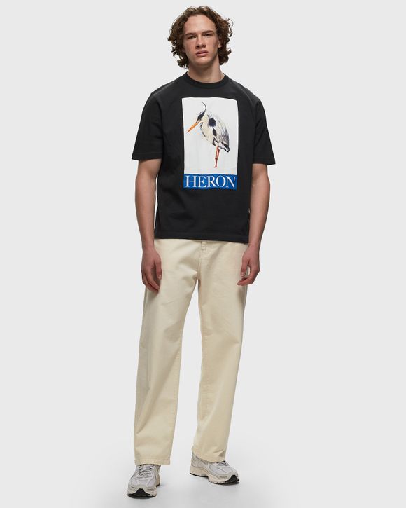 Heron Preston HERON BIRD PAINTED SS TEE Black - BLACK BLUE