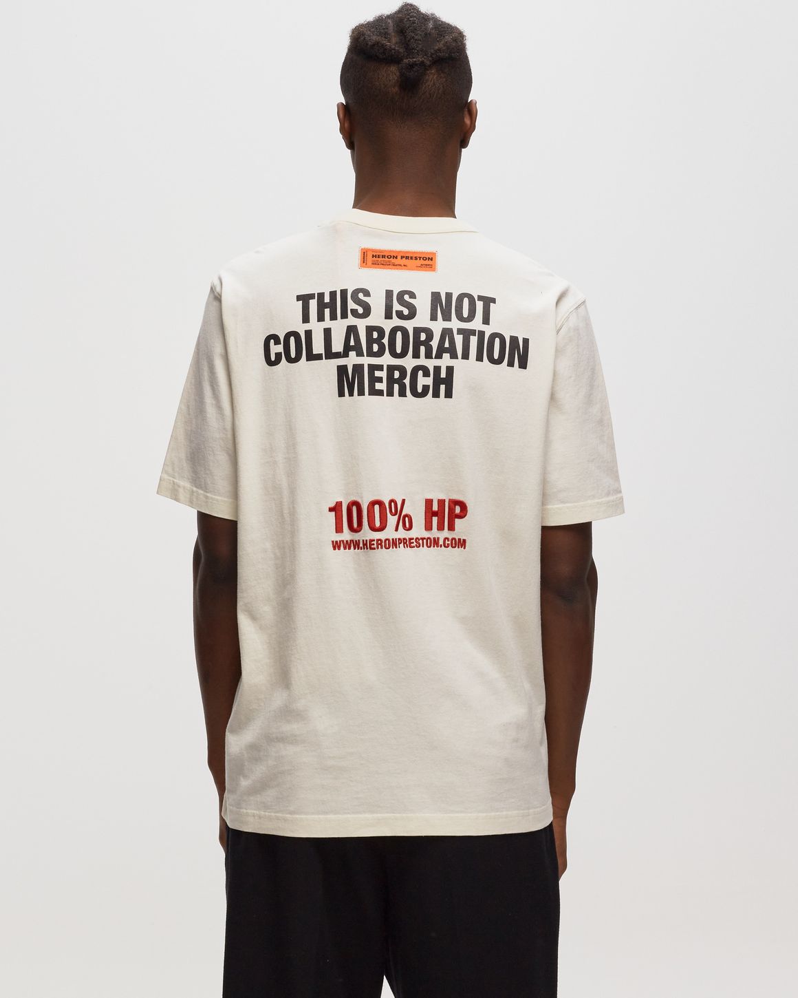 【関税込み】Heron Preston \"Camo Flaming\" t-shirt Heron Preston White and Blue Herons T-Shirt Heron Preston