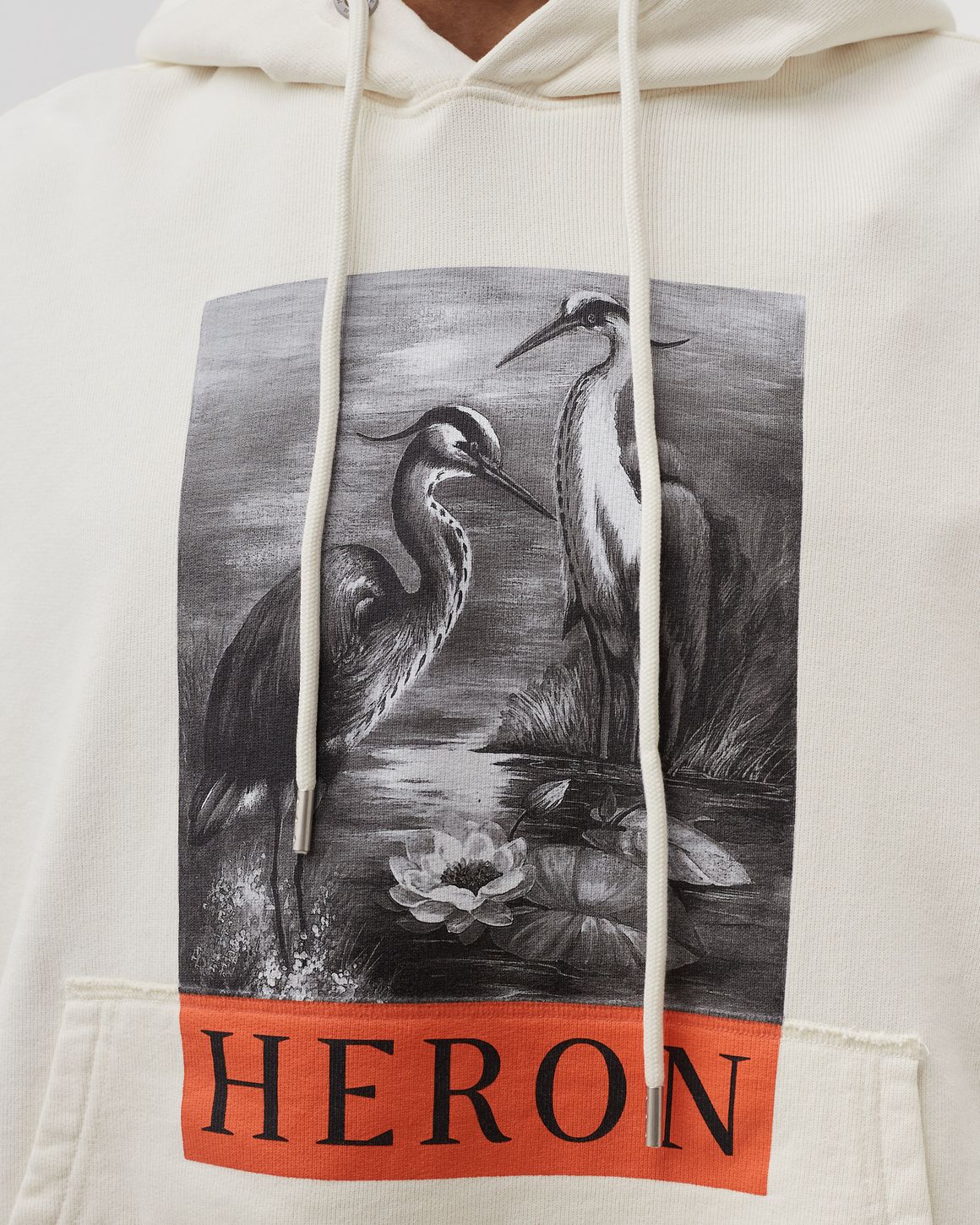 Heron Preston NF HERON BW HOODIE White BSTN Store