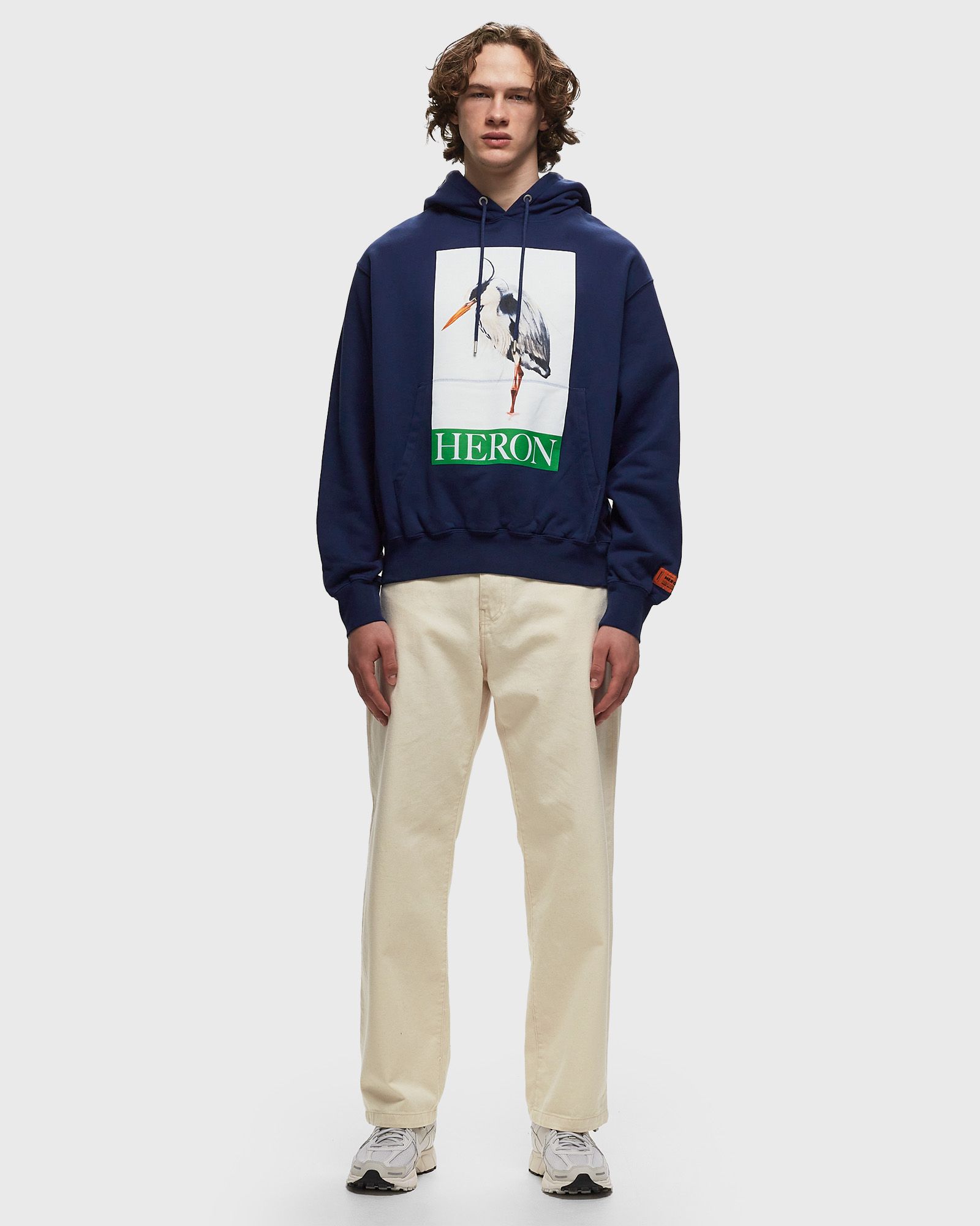 HERON BIRD PAINTED HOODIE