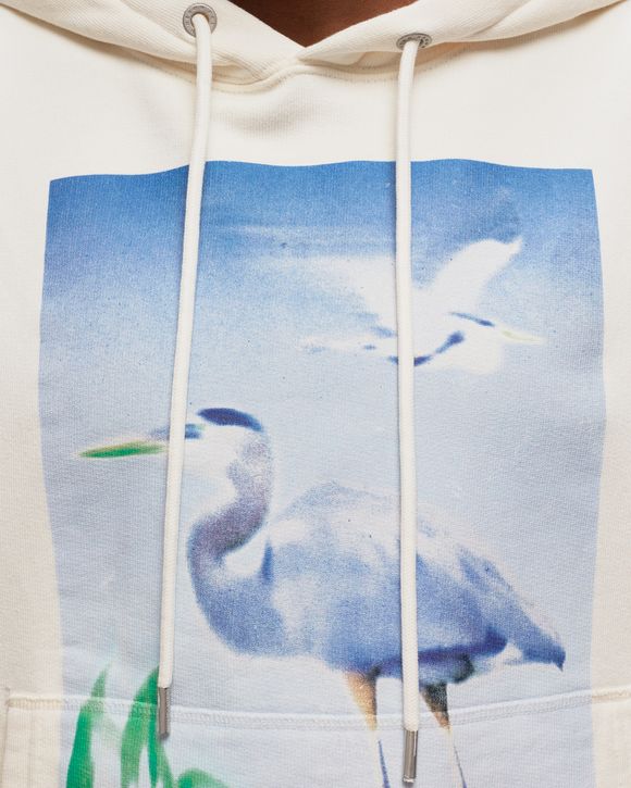 Heron bird slogan print hoodie sale