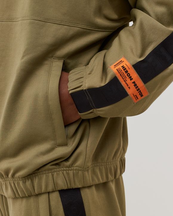 Heron Preston TRACKTOP LOGO Green - OLIVE GREEN