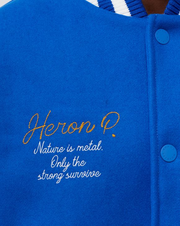 HERON PATCHES VARSITY JACKET 