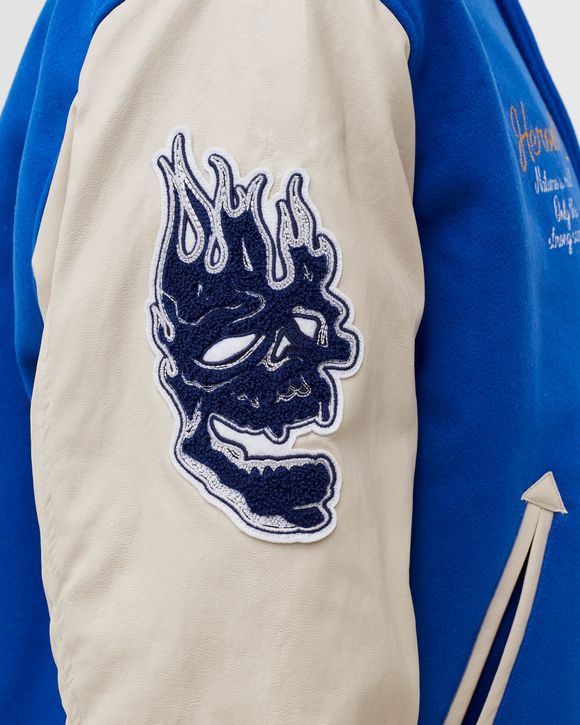HERON PATCHES VARSITY JACKET 