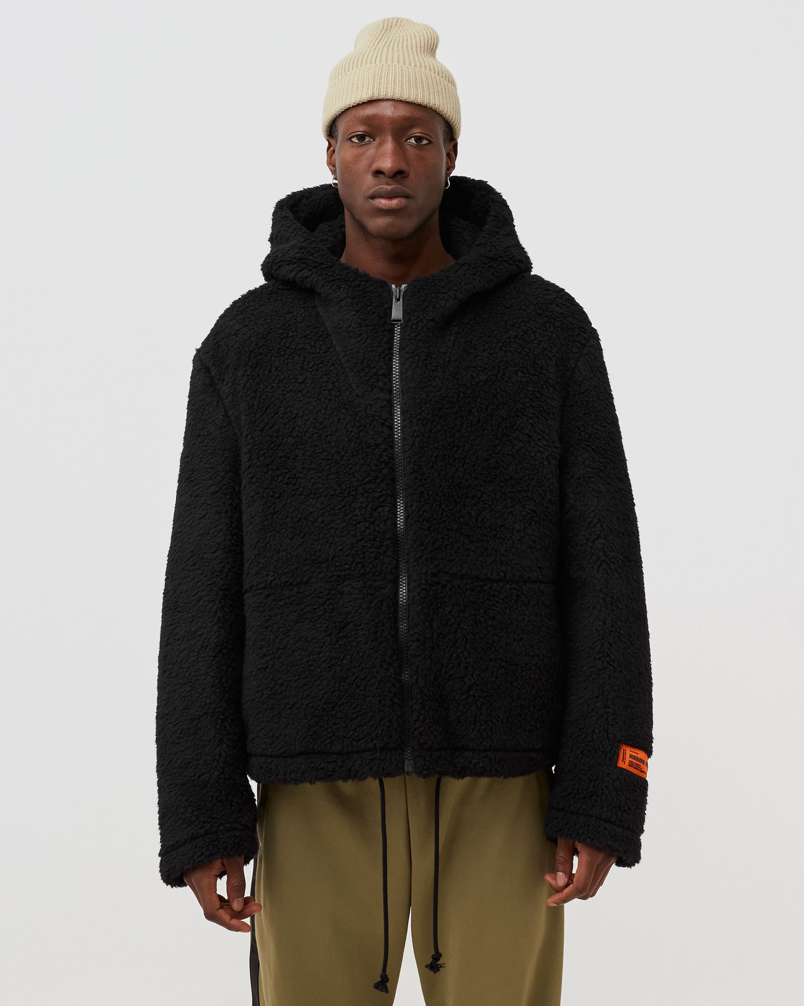 FLEECE HOODED JACKET 
