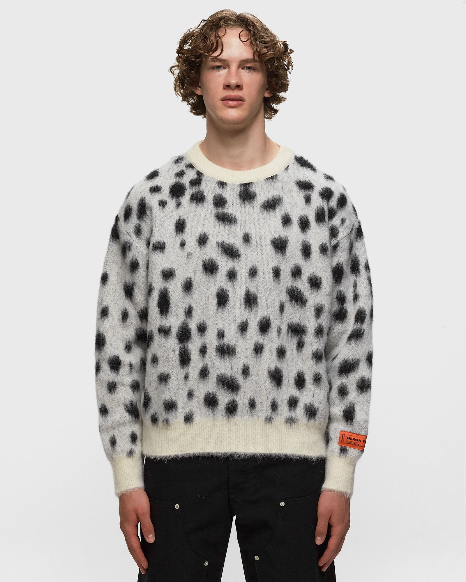 DALMATIAN PRINT CREWNECK