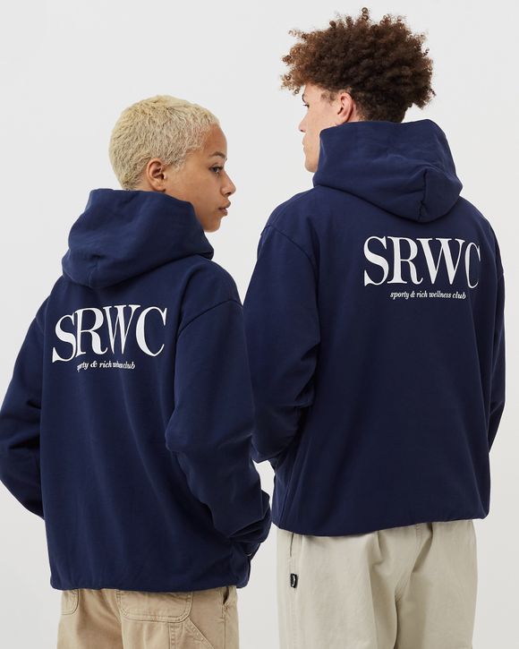 Sporty & Rich Upper East Side Hoodie Blue - Navy