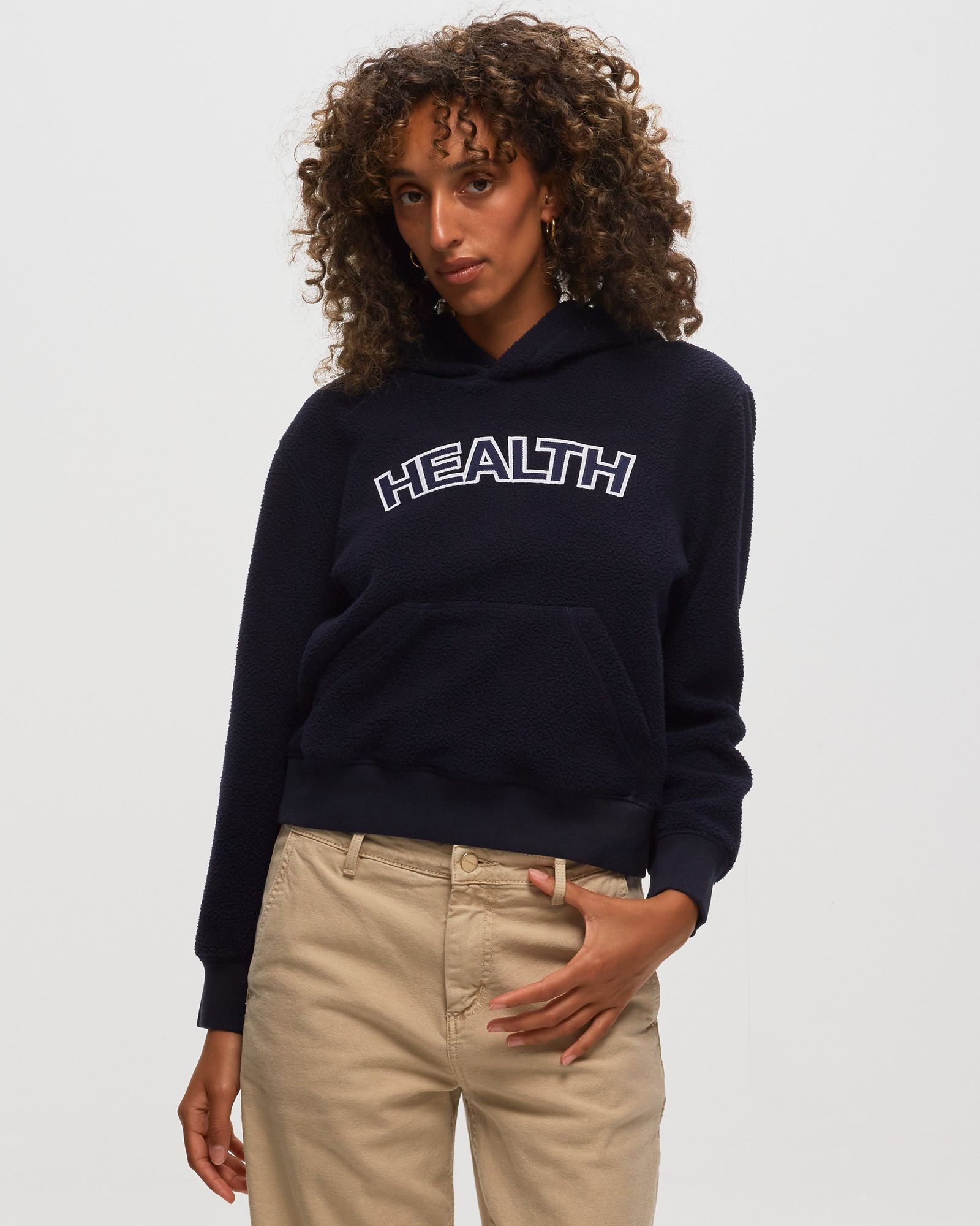 WMNS Sherpa Fleece Cropped Hoodie