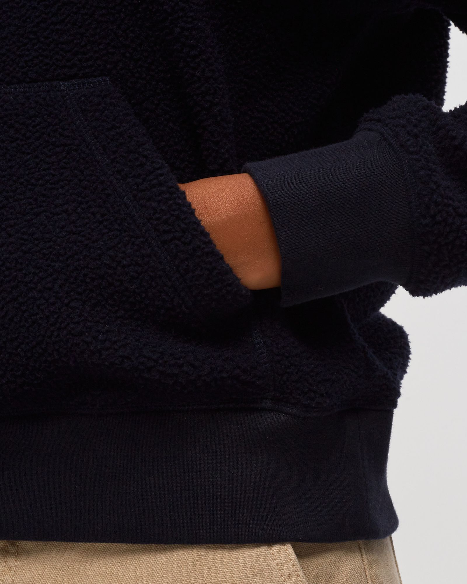 WMNS Sherpa Fleece Cropped Hoodie