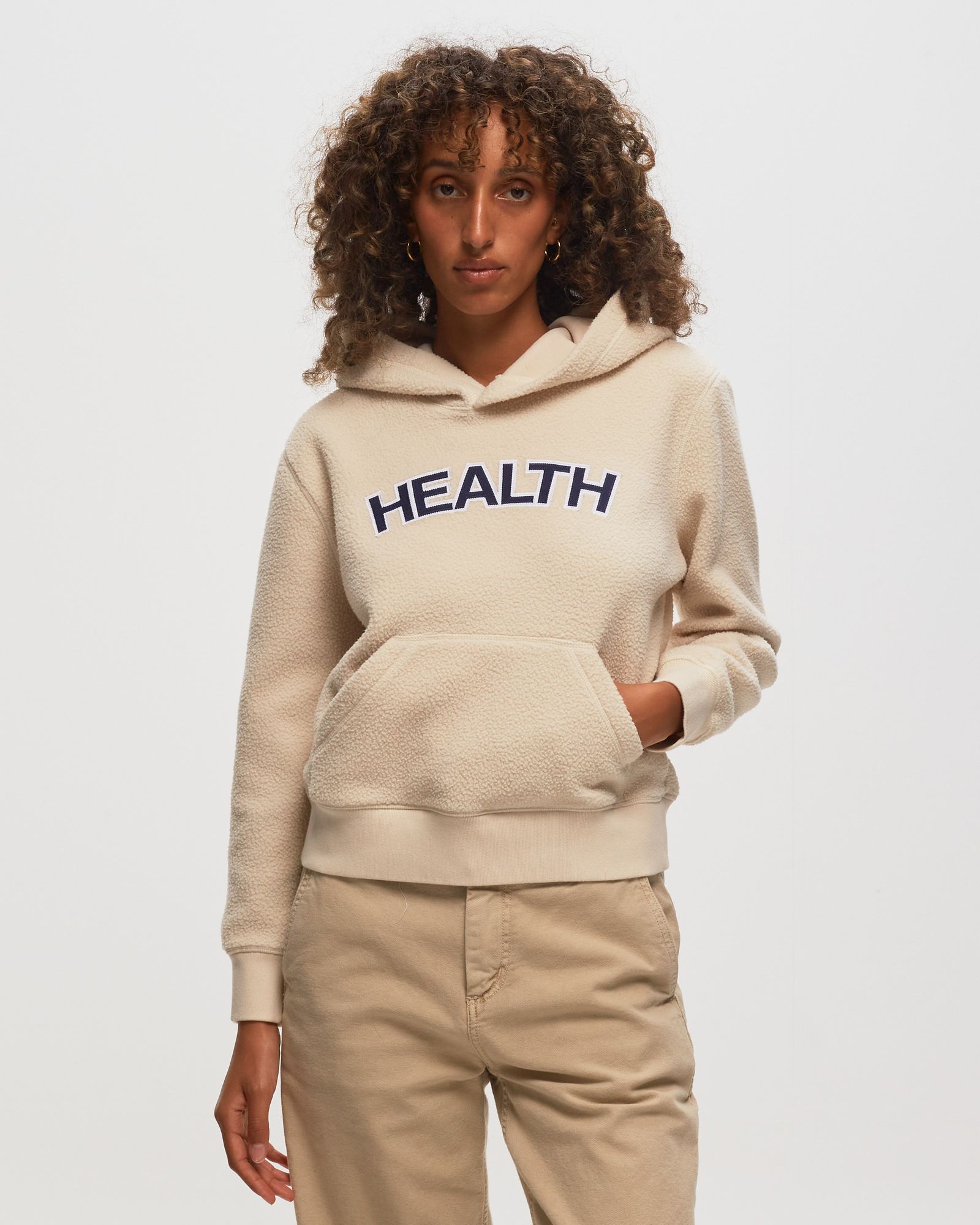 WMNS Sherpa Fleece Cropped Hoodie