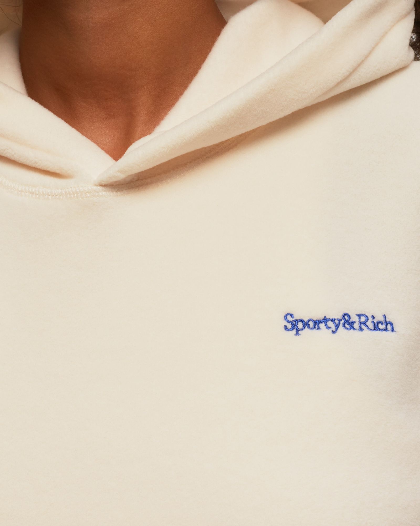 SERIF LOGO POLAR HOODIE