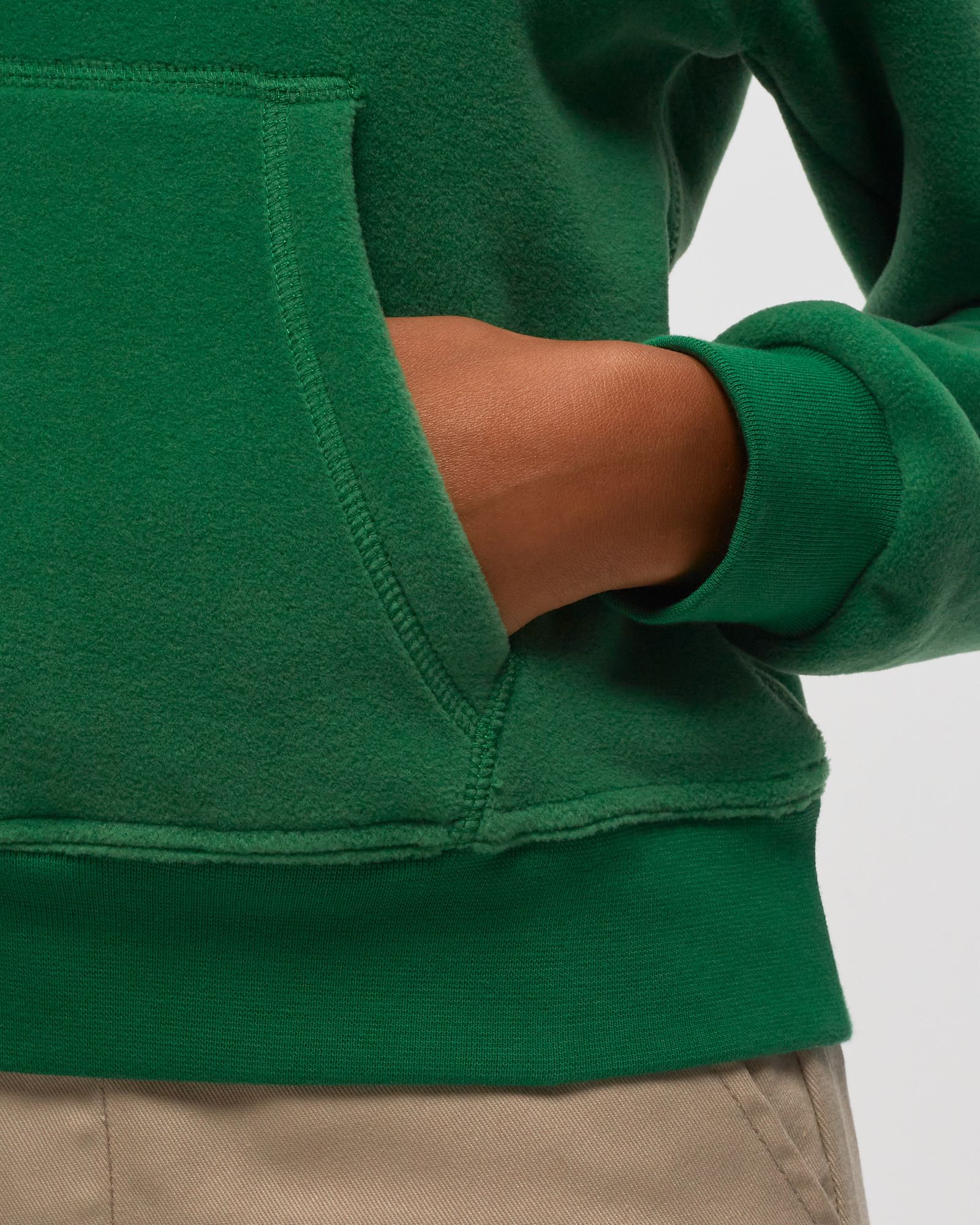 SERIF LOGO POLAR HOODIE