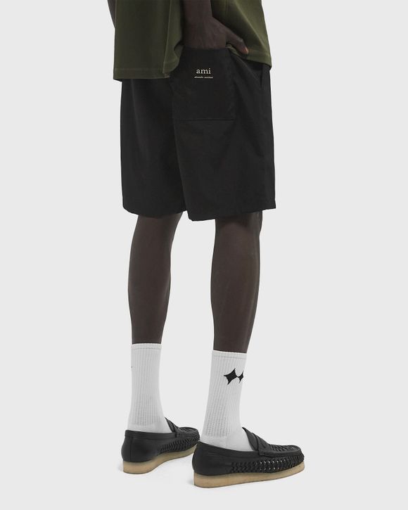 STRAIGHT ELASTICATED WAIST SHORTS