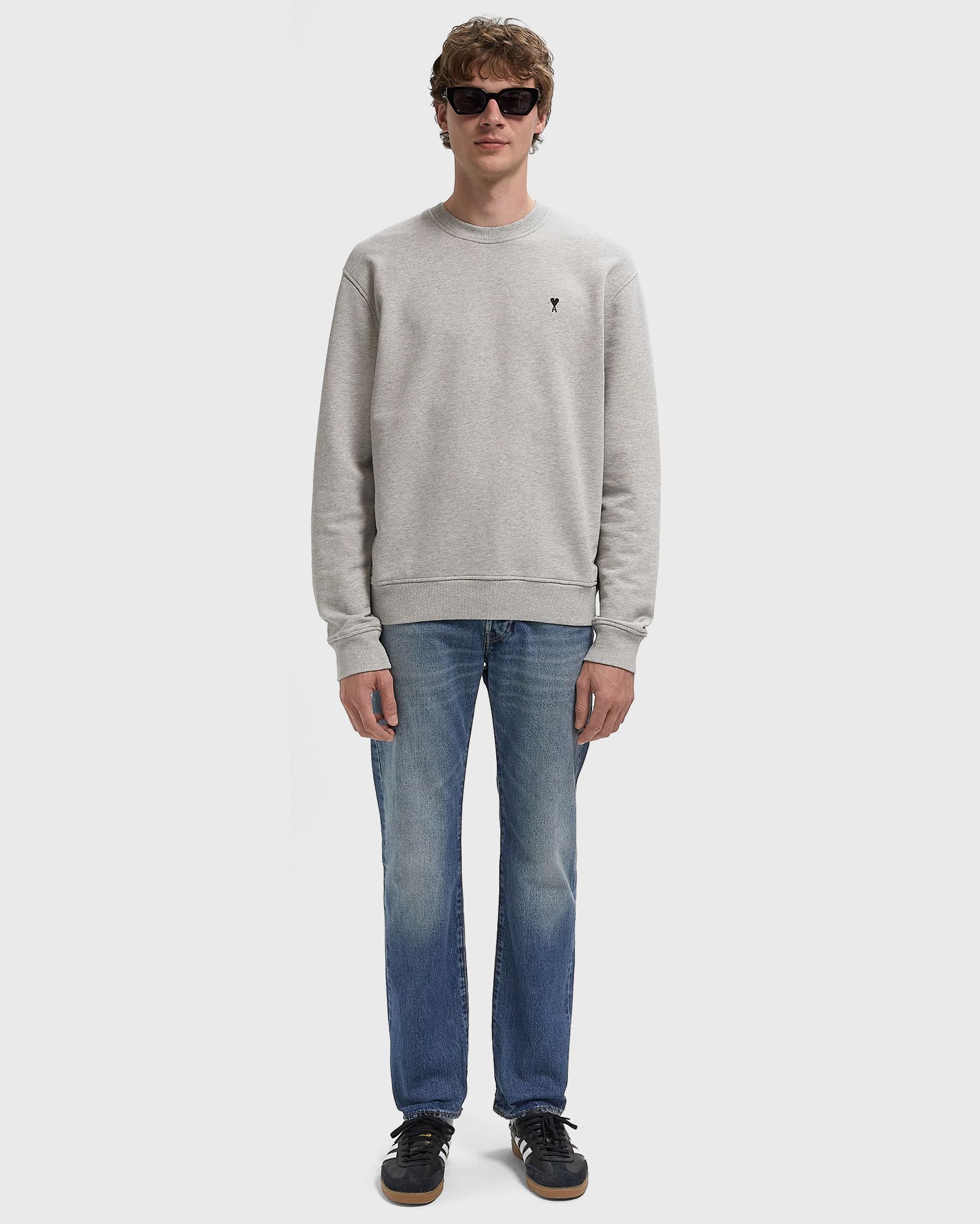 CONTRASTED AMI DE COEUR SWEATSHIRT