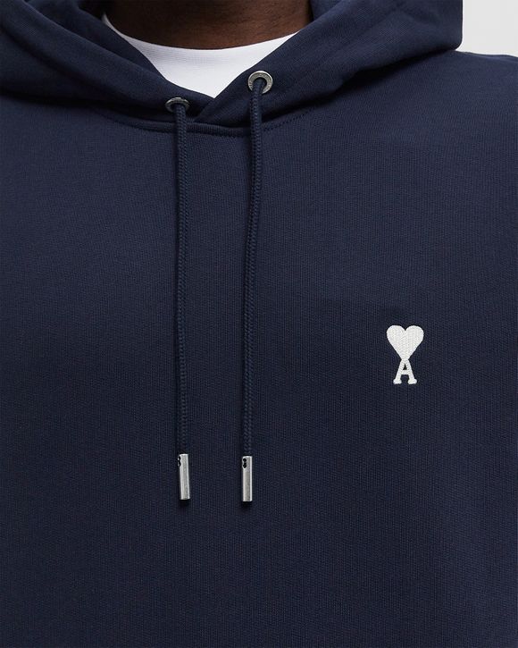 AMI Paris CLASSIC AMI DE COEUR HOODIE Blue | BSTN Store