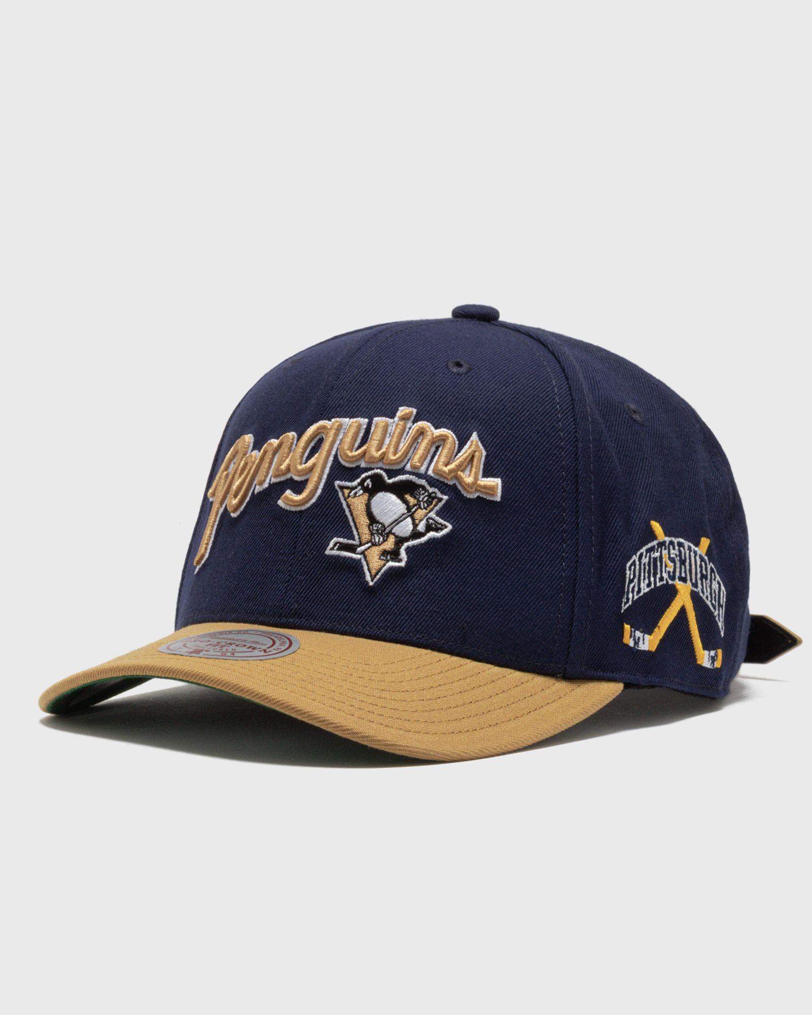 x JUST DON NHL WAVE SCRIPT PRO STRAPBACK PITTSBURGH PENGUINS